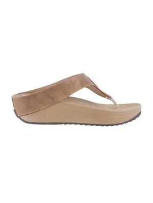 beige toe separator slippers - 15339986 - Standard Image - 2