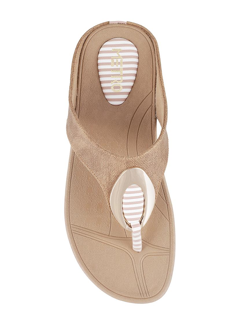beige toe separator slippers - 15339986 - Zoom Image - 4