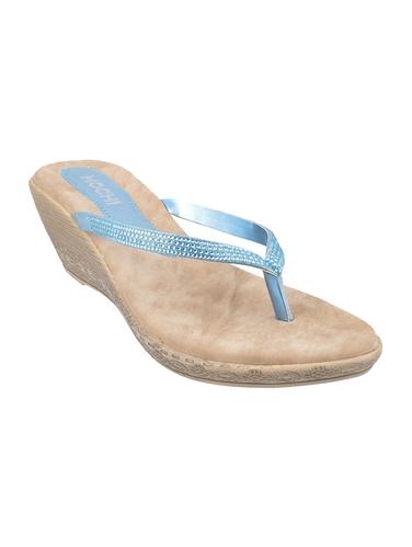 blue faux leather toe separator sandals - 15340004 - Very Small Image - 1