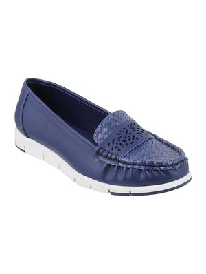 navy slip on loafers - 15340048 - Standard Image - 1
