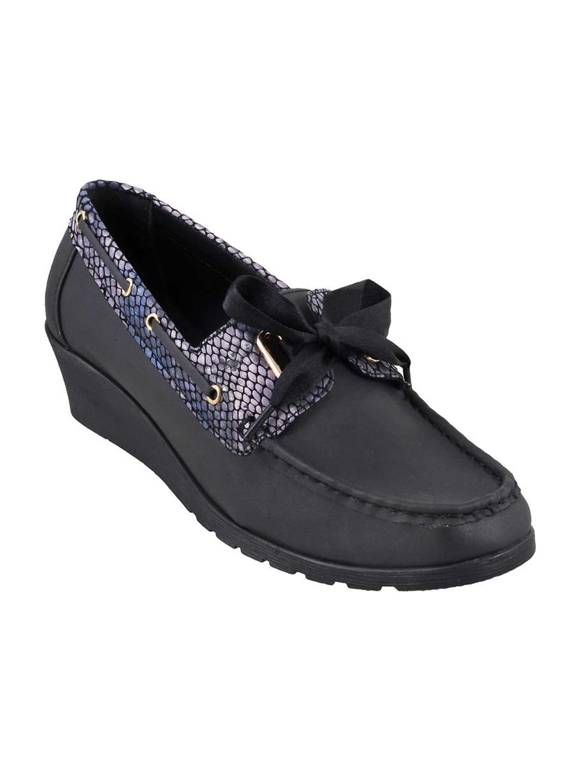 black slip on loafers - 15340050 - Zoom Image - 1