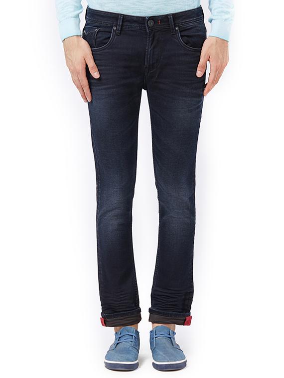 blue cotton washed jeans - 15340120 - Zoom Image - 1