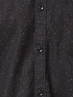 black cotton casual shirt - 15340149 - Standard Image - 4