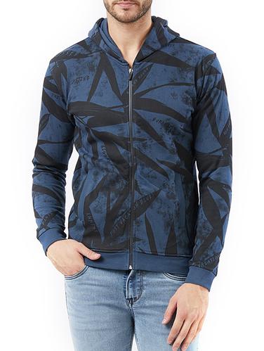 blue cotton casual jacket - 15340169 - Very Small Image - 1