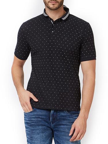black cotton all over print t-shirt - 15340186 - Very Small Image - 1