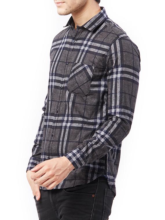 brown cotton casual shirt - 15340217 - Zoom Image - 2
