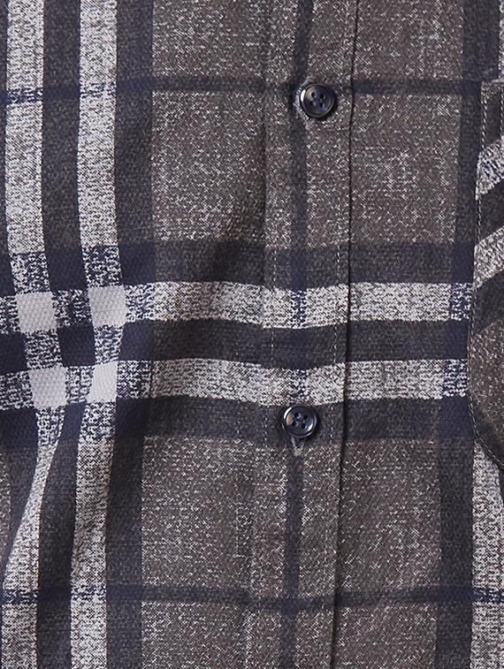 brown cotton casual shirt - 15340217 - Zoom Image - 4