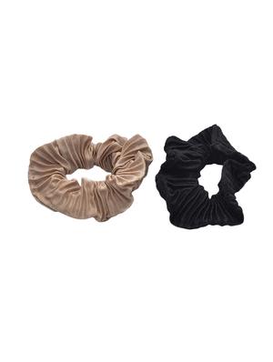 pack of two black & beige cloth rubberbands - 15340290 - Standard Image - 2