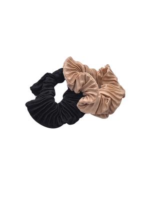 pack of two black & beige cloth rubberbands - 15340290 - Standard Image - 3