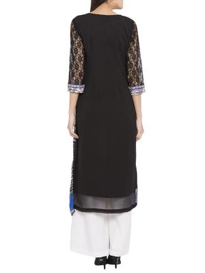 embroidery straight kurta - 15340743 - Standard Image - 3