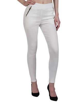 solid white jegging - 15340970 - Standard Image - 1