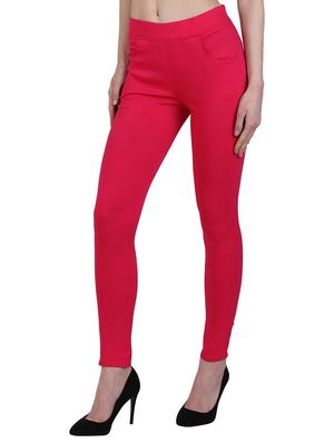 high waist solid jegging - 15340972 - Standard Image - 1