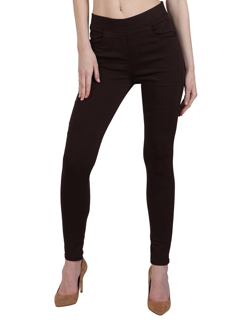 mid waist solid jegging - 15340997 - Zoom Image - 1