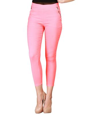 flat front side zipper jeggings - 15341013 - Standard Image - 1