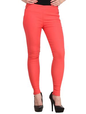 mid waist solid jegging - 15341033 - Standard Image - 1