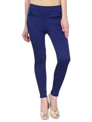 mid waist solid jegging - 15341038 - Standard Image - 1