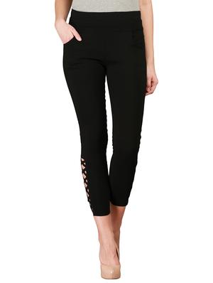 mid waist criss-cross jegging - 15341041 - Standard Image - 1