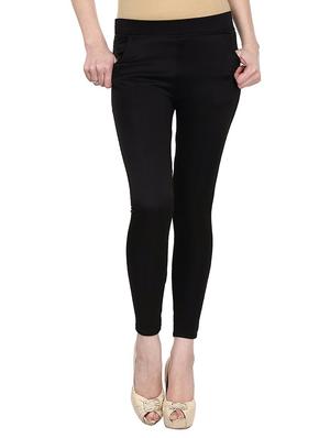 mid waist solid jegging - 15341043 - Standard Image - 1