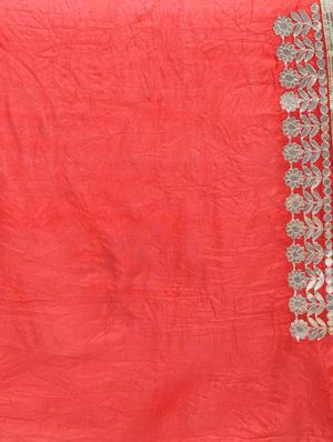 gota patti bandhani saree with blouse - 15341304 - Standard Image - 3