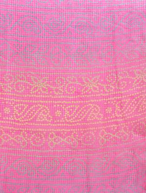 delicate border bandhani saree with blouse - 15341342 - Standard Image - 3