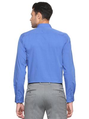 blue cotton formal shirt - 15341441 - Standard Image - 2