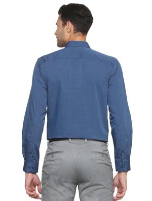 blue cotton formal shirt - 15341445 - Standard Image - 2