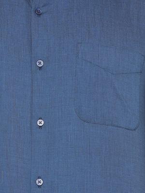 blue cotton formal shirt - 15341445 - Standard Image - 4