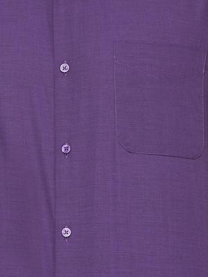 purple cotton formal shirt - 15341446 - Standard Image - 4