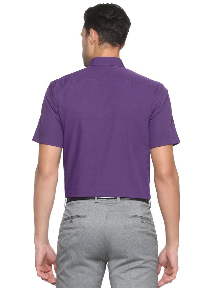 purple cotton formal shirt - 15341446 - Zoom Image - 2