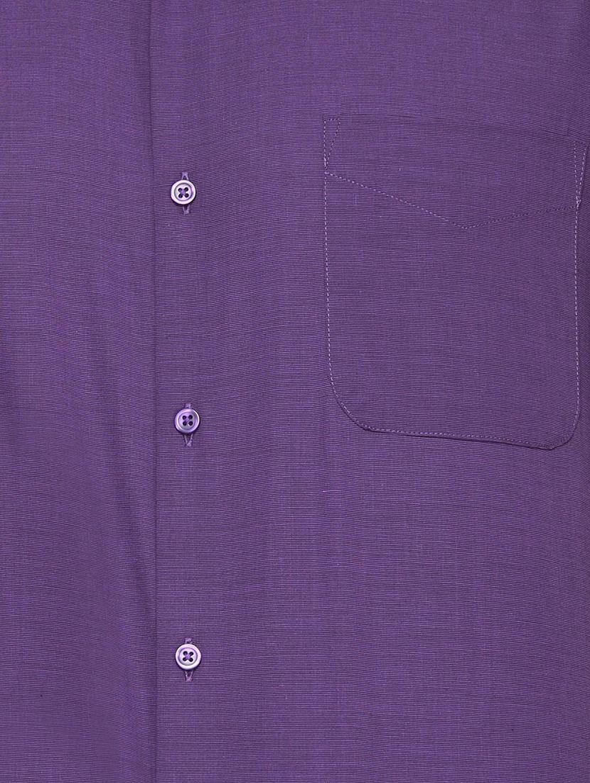 purple cotton formal shirt - 15341446 - Zoom Image - 4