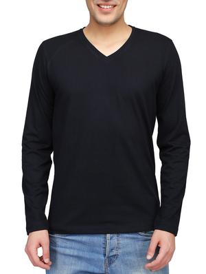black cotton t-shirt - 15341461 - Standard Image - 1