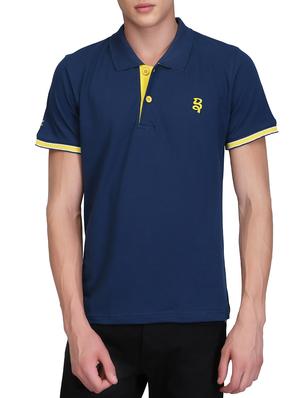 blue cotton polo t-shirt - 15341465 - Standard Image - 1