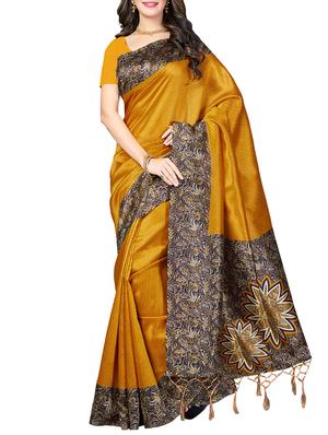 kalamkari printed saree with tassels with blouse - 15341492 - Standard Image - 1