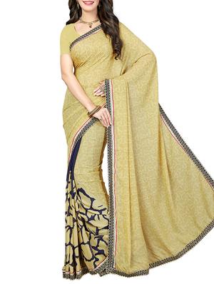 lace border half & half saree with blouse - 15341500 - Standard Image - 1