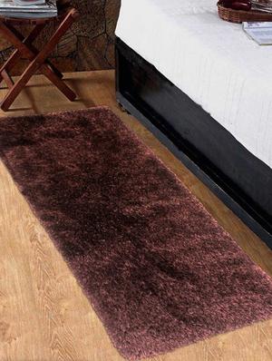 Brown Polyester Shaggy Runner - 15341538 - Standard Image - 1