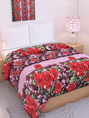 Brown Reversible Double Bed Blanket - By Azaani - 15341763 - Standard Image - 1