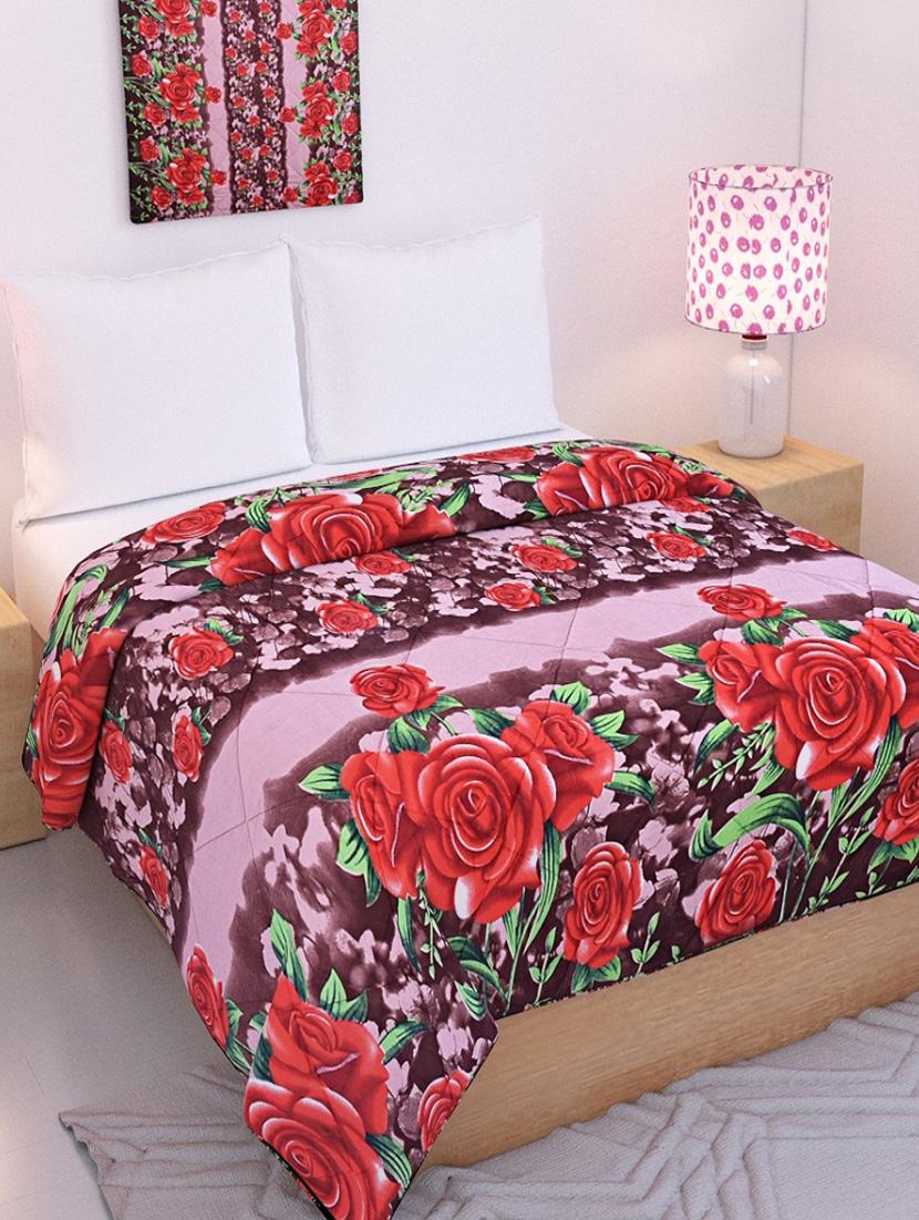 Brown Reversible Double Bed Blanket - By Azaani - 15341763 - Zoom Image - 1