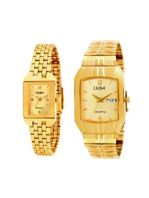 LUBA DAY N DATE COUPLE WATCH - 15341847 - Standard Image - 1