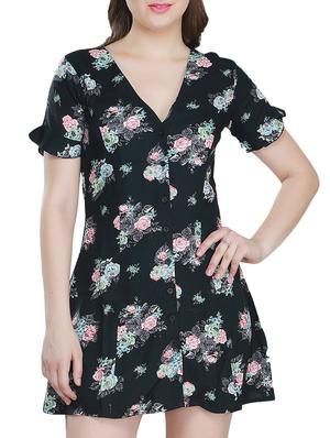 Floral button-down dress - 15341886 - Standard Image - 1