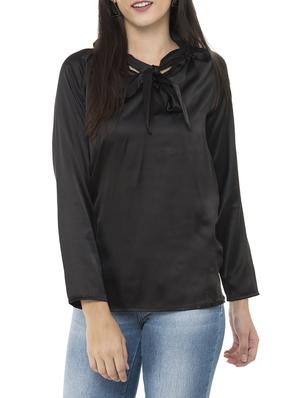 Tie knot neck top - 15341975 - Standard Image - 1