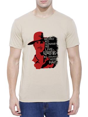 beige cotton blend character t-shirt - 15342083 - Standard Image - 1