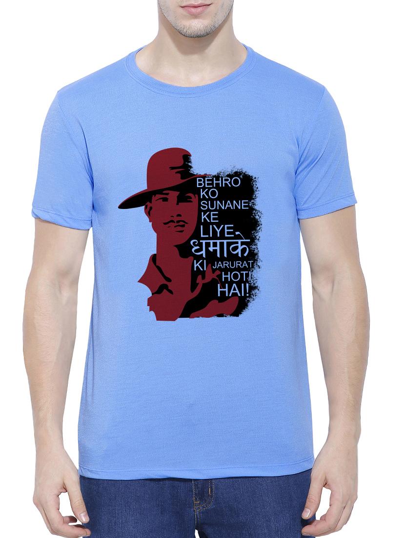 blue cotton blend character t-shirt - 15342084 - Zoom Image - 1