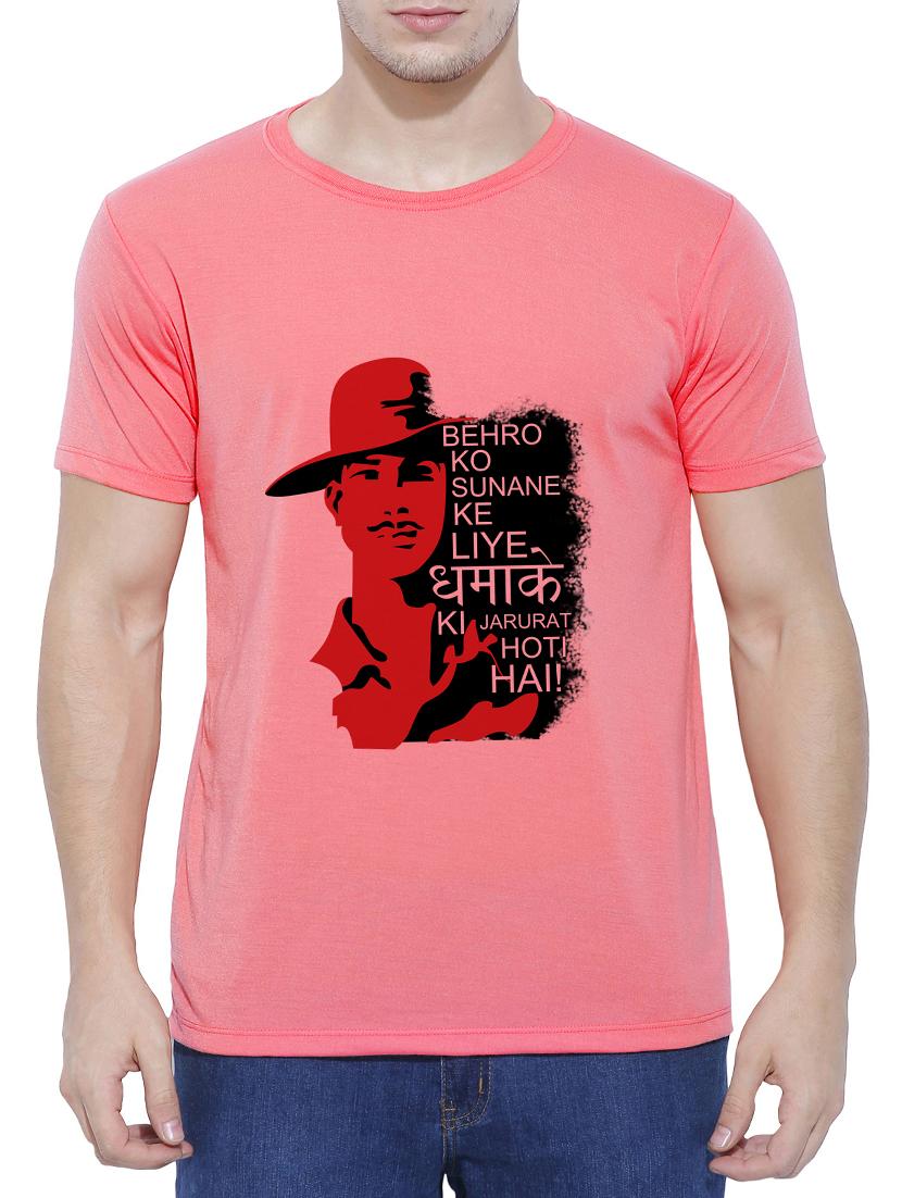 pink cotton character t-shirt - 15342085 - Zoom Image - 1