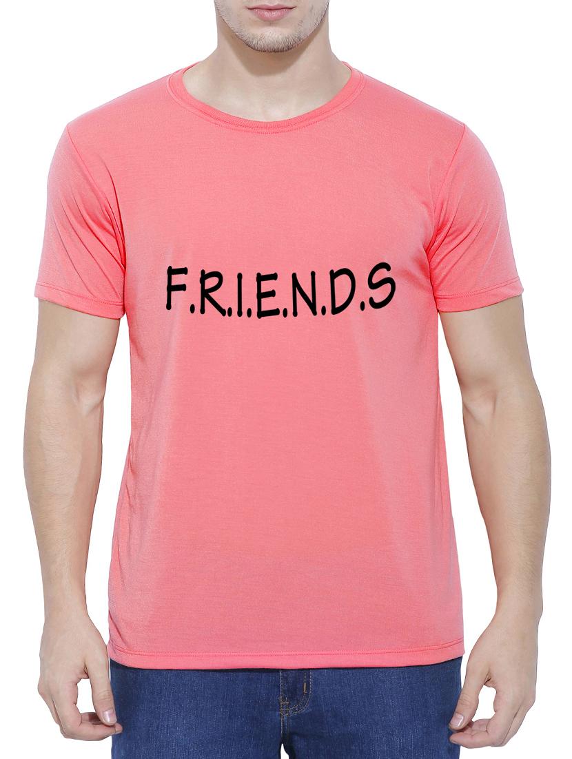 pink cotton chest print t-shirt - 15342145 - Zoom Image - 1