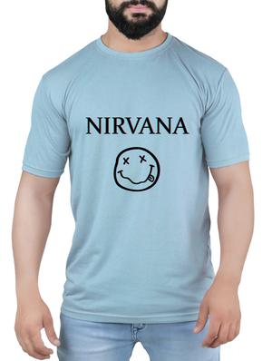 blue cotton blend chest print t-shirt - 15342246 - Standard Image - 1