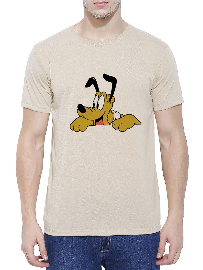 beige cotton blend character t-shirt - 15342253 - Zoom Image - 1