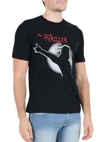 black cotton chest print t-shirt - 15342390 - Very Small Image - 1