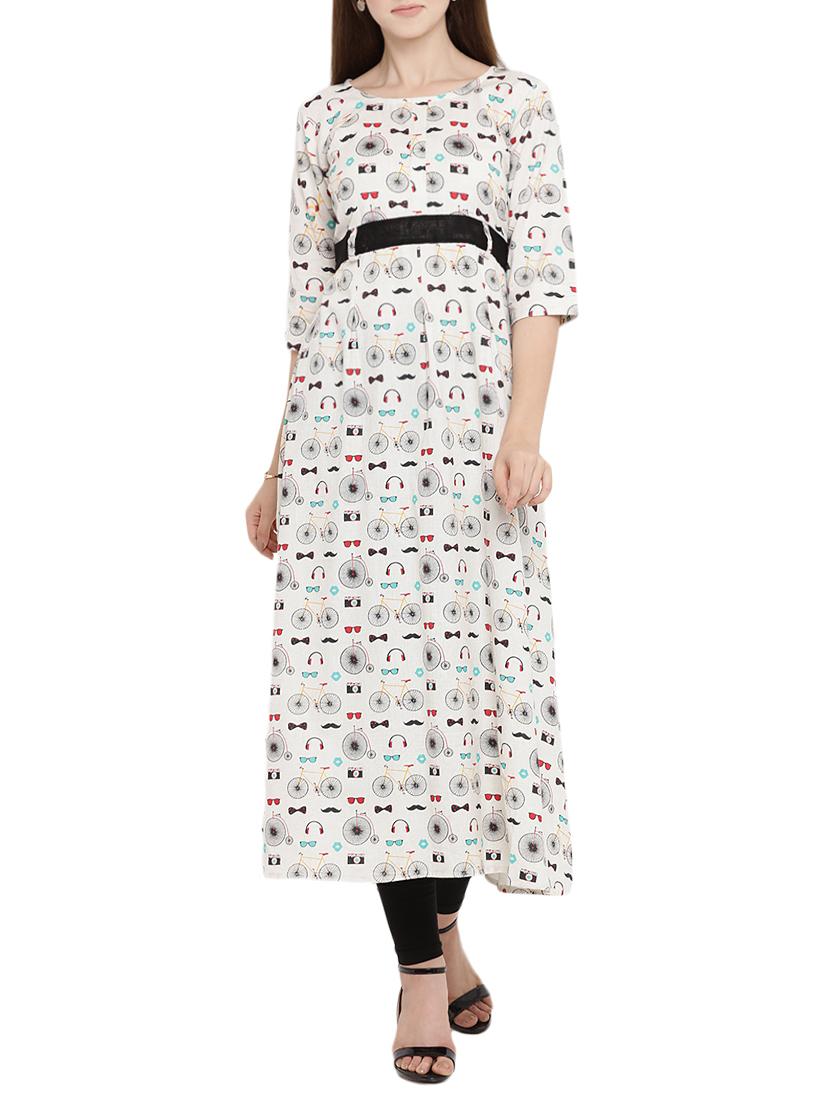 flared quirky kurta - 15342492 - Zoom Image - 1