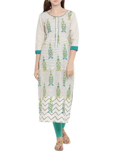 straight printed kurta - 15342528 - Very Small Image - 1