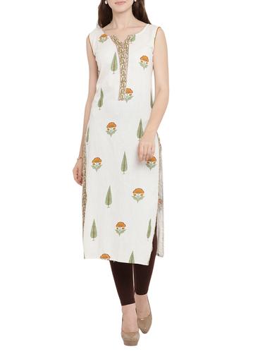 straight printed kurta - 15342533 - Very Small Image - 1